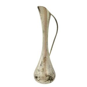 Vintage Silver Plated Vase With Handle Made In Hong Kong 7 inches Tall